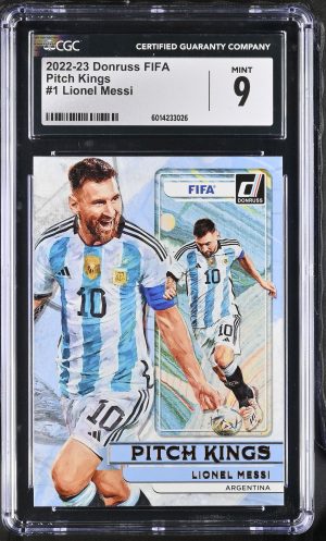 Panini Donruss #1 Lionel Messi Pitch Kings CGC 9