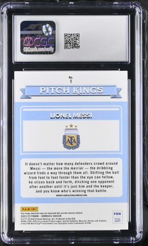 Panini Donruss #1 Lionel Messi Pitch Kings CGC 9