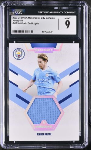 2023-24 Manchester City Ineffable #WPS-4 Kevin De Bruyne Jersey /50 CGC 9