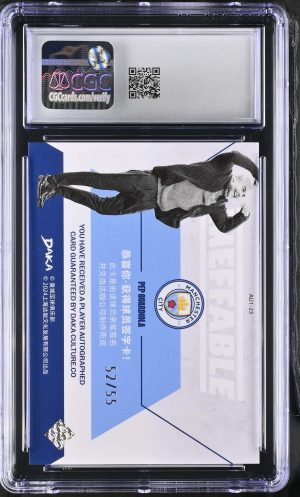 2023-24 Manchester City Ineffable #AU1-23 Pep Guardiola Autographs /55 CGC GM10