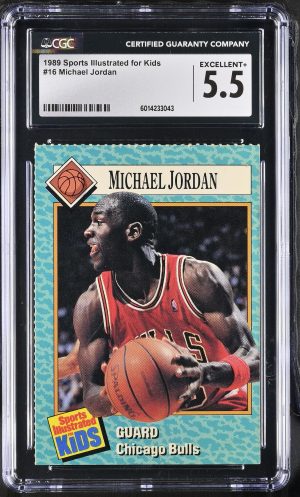 1989 Sports Illustrated For Kids #16 Michael Jordan CGC 5.5