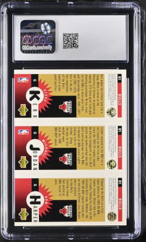 1996-97 Collector’s Choice #B1 Harper/Jordan/Kerr Mini Cards Gold CGC 9