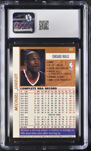 1998-99 Topps #77 Michael Jordan CGC 9