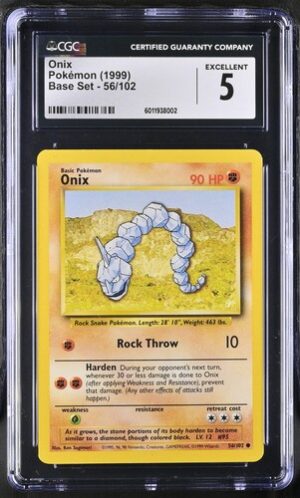 1999 Base Set #56/102 Onix CGC 5