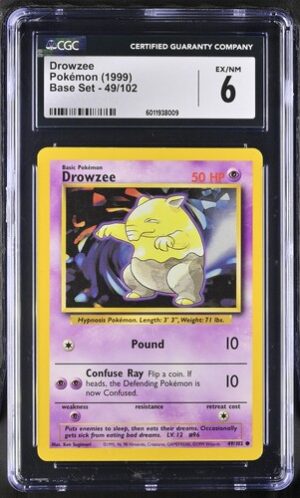 1999 Base Set #49/102 Drowzee CGC 6