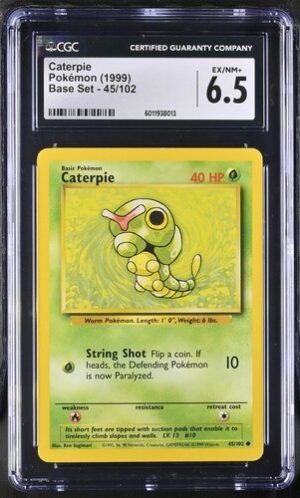 1999 Base Set #45/102 Caterpie CGC 6.5