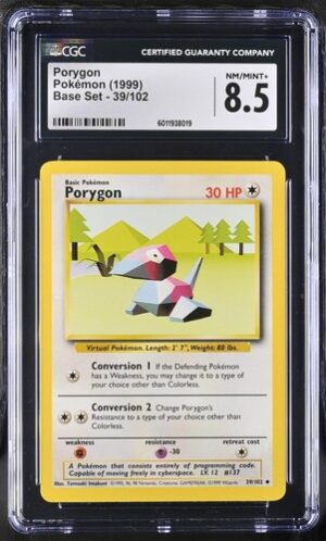 1999 Base Set #39/102 Porygon CGC 8.5
