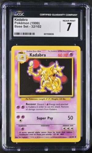 1999 Base Set #32/102 Kadabra CGC 7