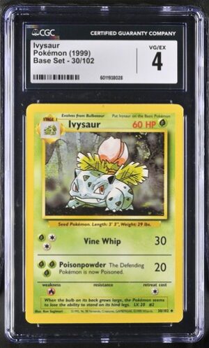 1999 Base Set #30/102 Ivysaur CGC 4