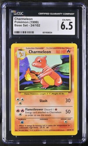 1999 Base Set #24/102 Charmeleon CGC 6.5