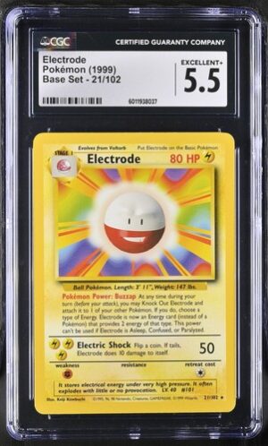 1999 Base Set #21/102 Electrode CGC 5.5