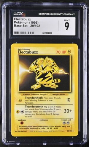 1999 Base Set #20/102 Electabuzz CGC 9