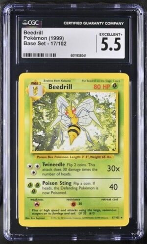 1999 Base Set #17/102 Beedrill CGC 5.5