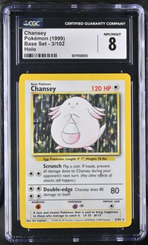 1999 Base Set #3/102 Chansey CGC 8