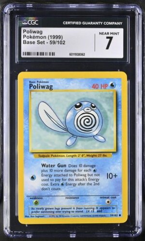 1999 Base Set #59/102 Poliwag CGC 7