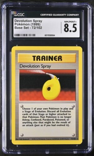 1999 Base Set #72/102 Devolution Spray CGC 8.5