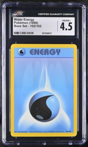 1999 Base Set #102/102 Water Energy CGC 4.5