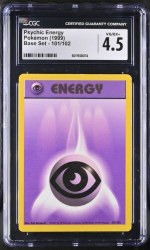 1999 Base Set #101/102 Psychic Energy CGC 4.5