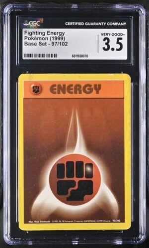 1999 Base Set #97/102 Fighting Energy CGC 3.5