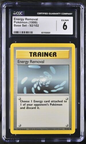 1999 Base Set #92/102 Energy Removal CGC 6