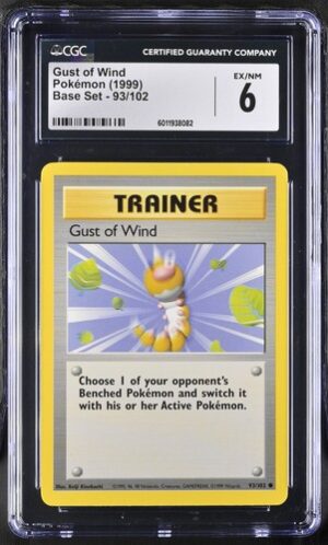 1999 Base Set #93/102 Gust of Wind CGC 6