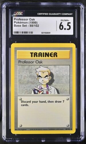 1999 Base Set #88/102 Professor Oak CGC 6.5