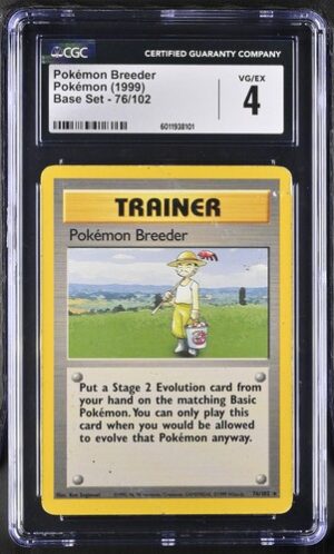 1999 Base Set #76/102 Pokemon Breeder CGC 4