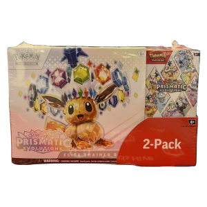 POKEMON TCG –  Prismatic Evolutions 2-pack ETB & Booster Bundle (USA exclusive)